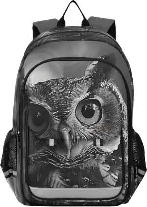 Owl Print Backpack for Boys Middle-School Elementary Bookbags 20325178