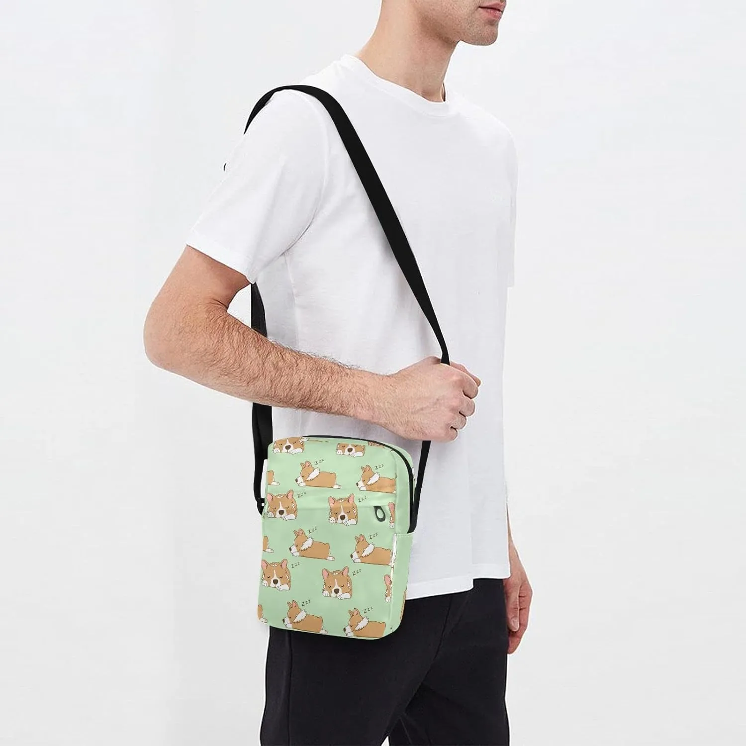 Oyihfvs Messenger Bag, Men's Crossbody Bag, Women's Crossbody Bag with Adjustable Strap
