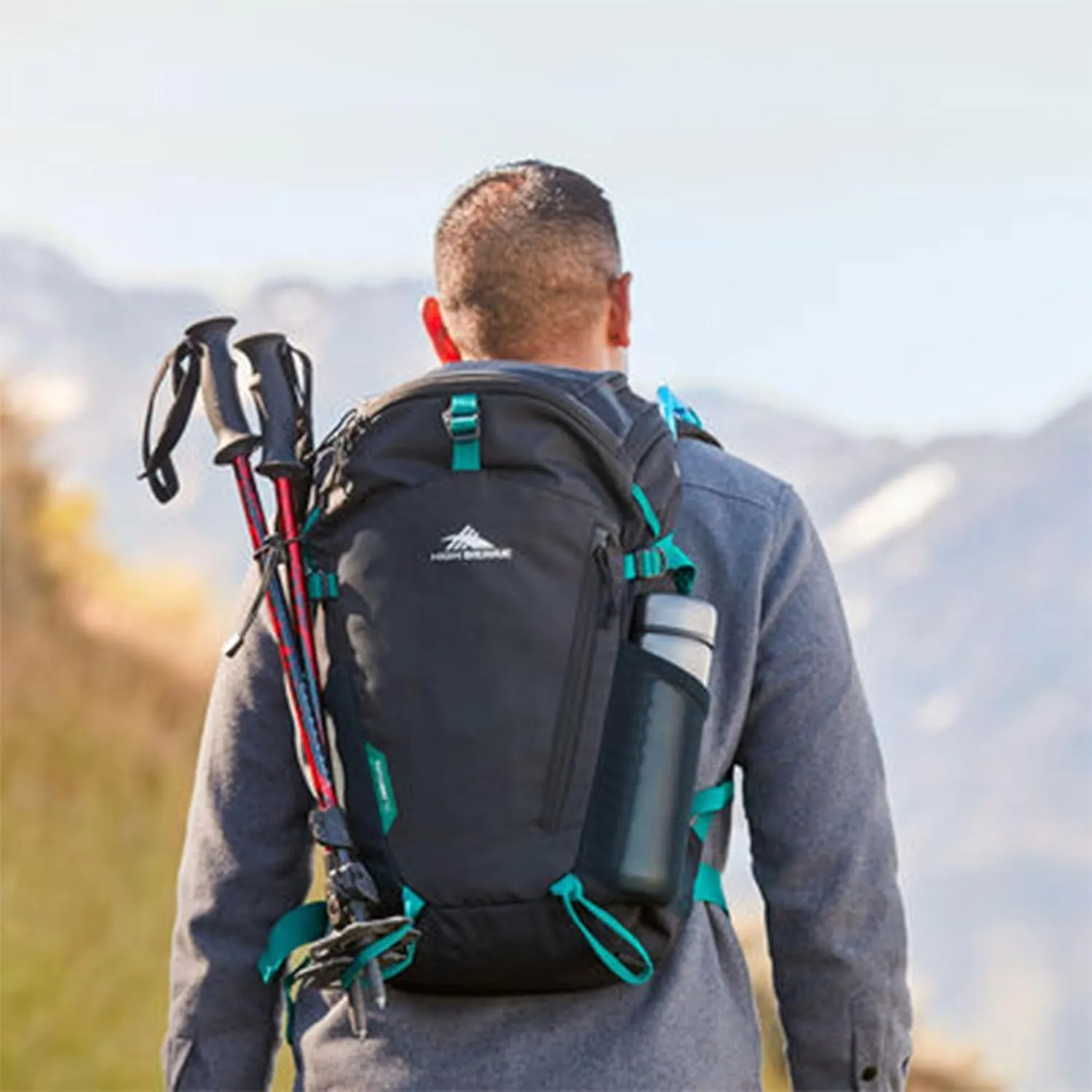 Pathway 2.0 Backpack with Hydration Storage Sleeve, for Hiking, Biking, Camping, Traveling, Forest Green/Black, 30L