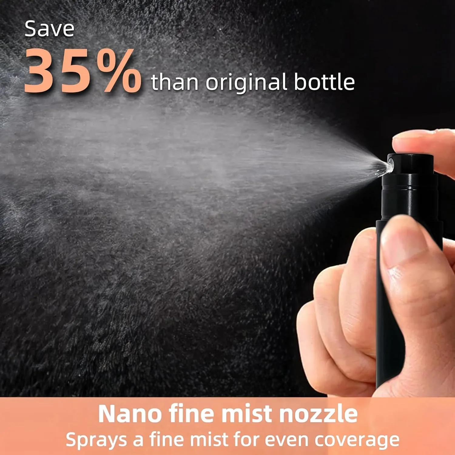 Perfume Refillable Bottle 5ml Bottom Refill Portable Purse Atomizer, Cologne Travel Perfume Spray Bottle for Outgoing and Traveling (Black   Pink 10ml)