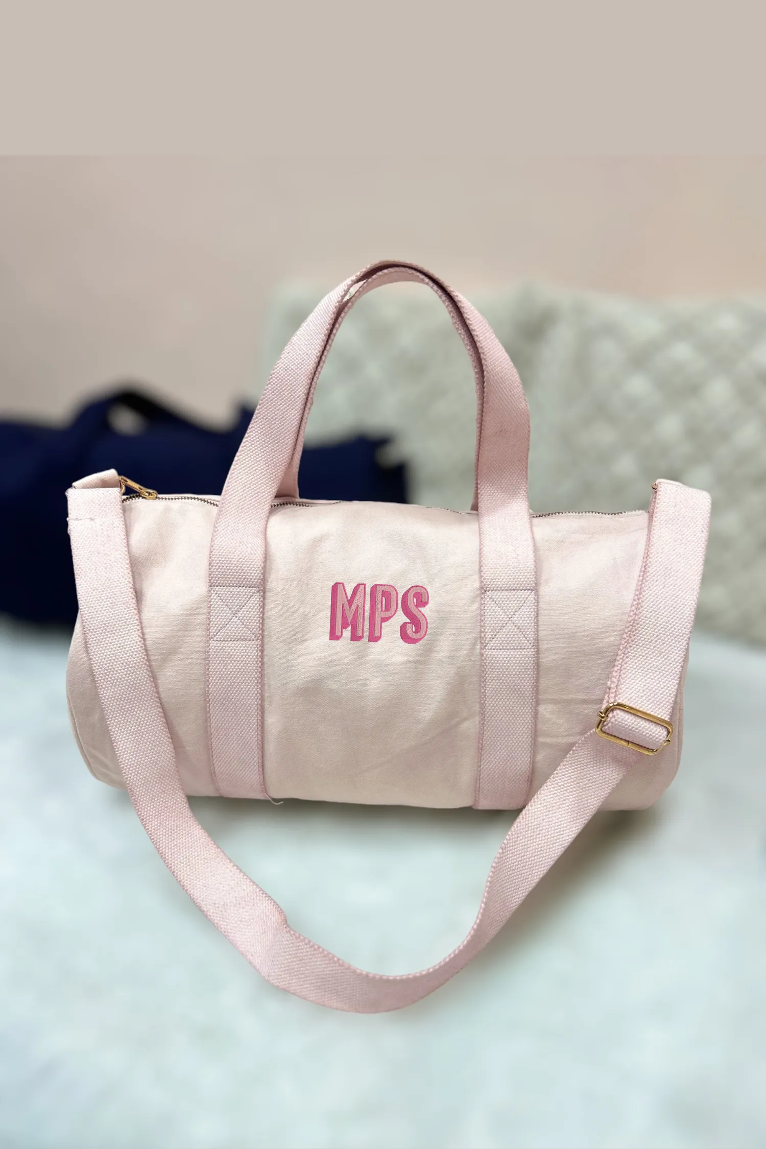 Personalised Duffle Bag with Shadow Font