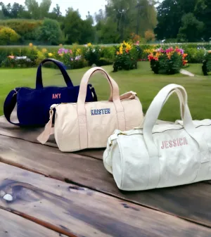 Personalised Duffle Bag with Shadow Font