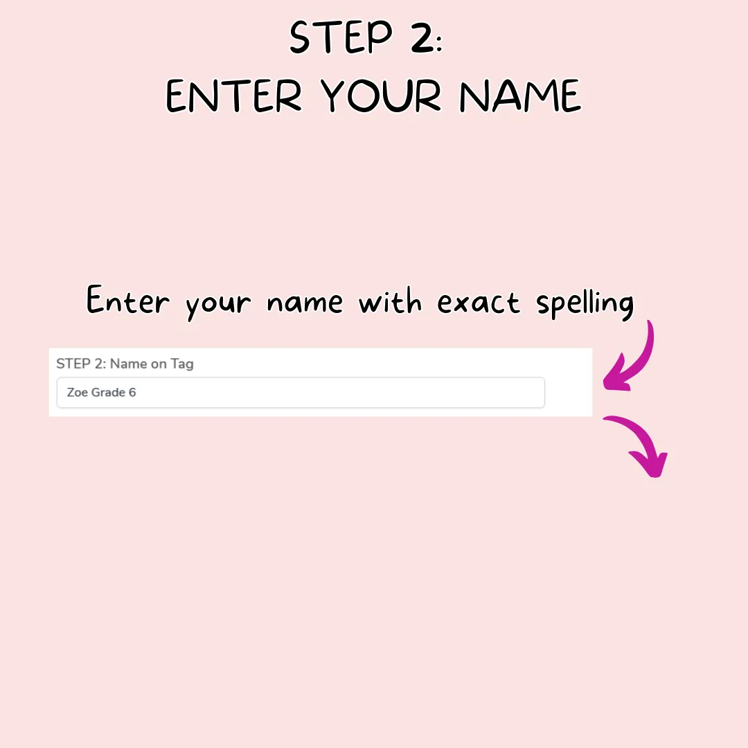 Personalised Name Tag