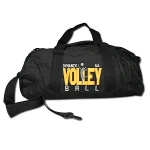 Personalized Black and Sport Gold Volleyball Travel Bag