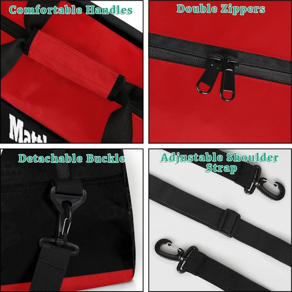 Personalized Boys Kids Bag Sports Duffel Bag, Custom Name Sport Fitness Duffle Gym Bag Travel Weekender Lightweight Swimming Training Bags, Running Race Silhouette