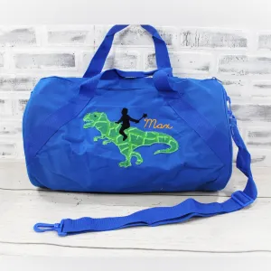 Personalized Boy's T-Rex Travel Bag