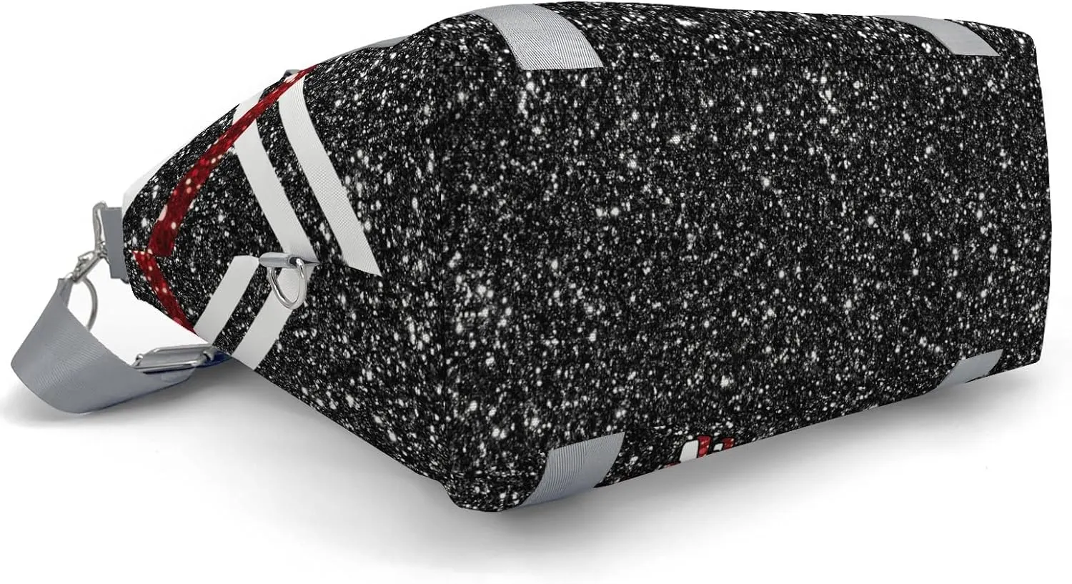 Personalized Cheer Bag Cheerleader Duffel Bag,Custom Sport Gym Bag,Customize Travel Duffle Bag with Name,Overnight Weekender Bags Red Glitter,Cheerleading Cheer Team Coaches Bag Gifts