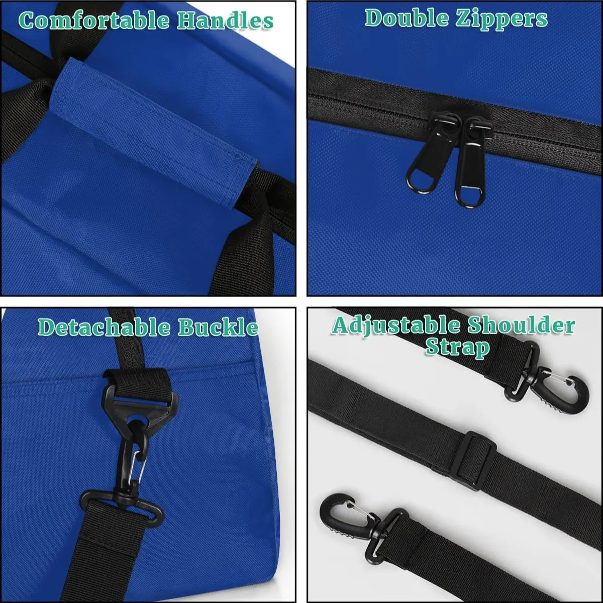 Personalized Cheer Duffle Bag for Cheerleaders, Custom Cheerleading Gym Bag for Women, Cheer Duffel Bag with Name Overnight Weekender Bags, Cobalt Blue