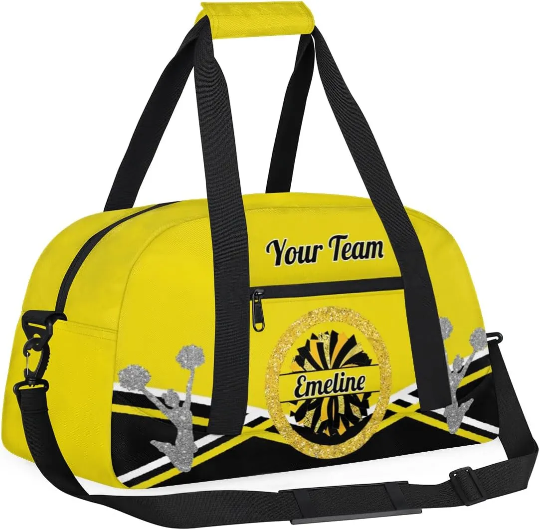 Personalized Cheerleader Bag Dance Bag for Girl, Overnight Duffel Bags Cheerleader for Kids Personalized Sport Gym Bag, Gymnastics Duffel Bag - Cheerleading Gifts