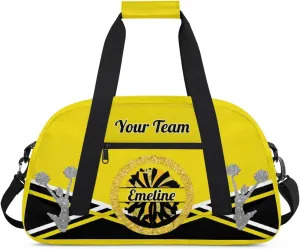 Personalized Cheerleader Bag Dance Bag for Girl, Overnight Duffel Bags Cheerleader for Kids Personalized Sport Gym Bag, Gymnastics Duffel Bag - Cheerleading Gifts