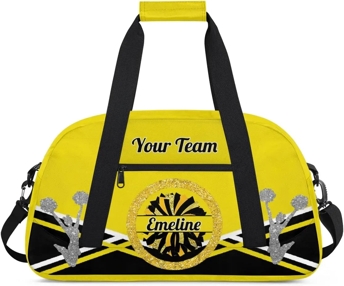Personalized Cheerleader Bag Dance Bag for Girl, Overnight Duffel Bags Cheerleader for Kids Personalized Sport Gym Bag, Gymnastics Duffel Bag - Cheerleading Gifts