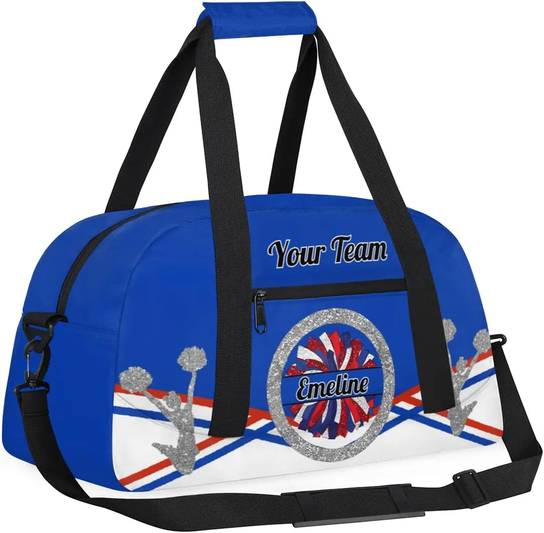 Personalized Cheerleader Bag Dance Bag for Girl, Overnight Duffel Bags Cheerleader for Kids Personalized Sport Gym Bag, Gymnastics Duffel Bag - Cheerleading Gifts