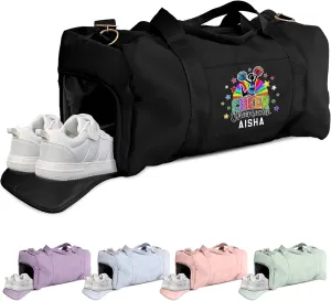Personalized Cheerleading Duffle Bag for Women, Girls - Custom Duffel Bag - Different Color & Design Options - Black