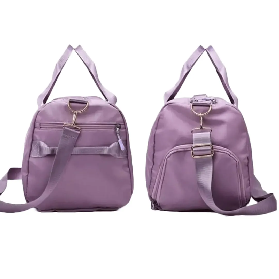 Personalized Custom Duffle Bag for Gym, Travel, and Sports for Men and Women (Purple Customize with Text And Logo)