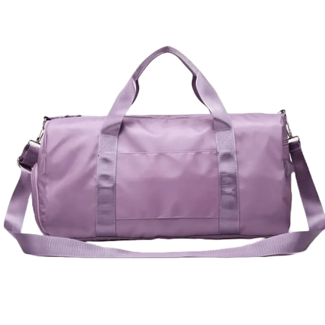 Personalized Custom Duffle Bag for Gym, Travel, and Sports for Men and Women (Purple Customize with Text And Logo)