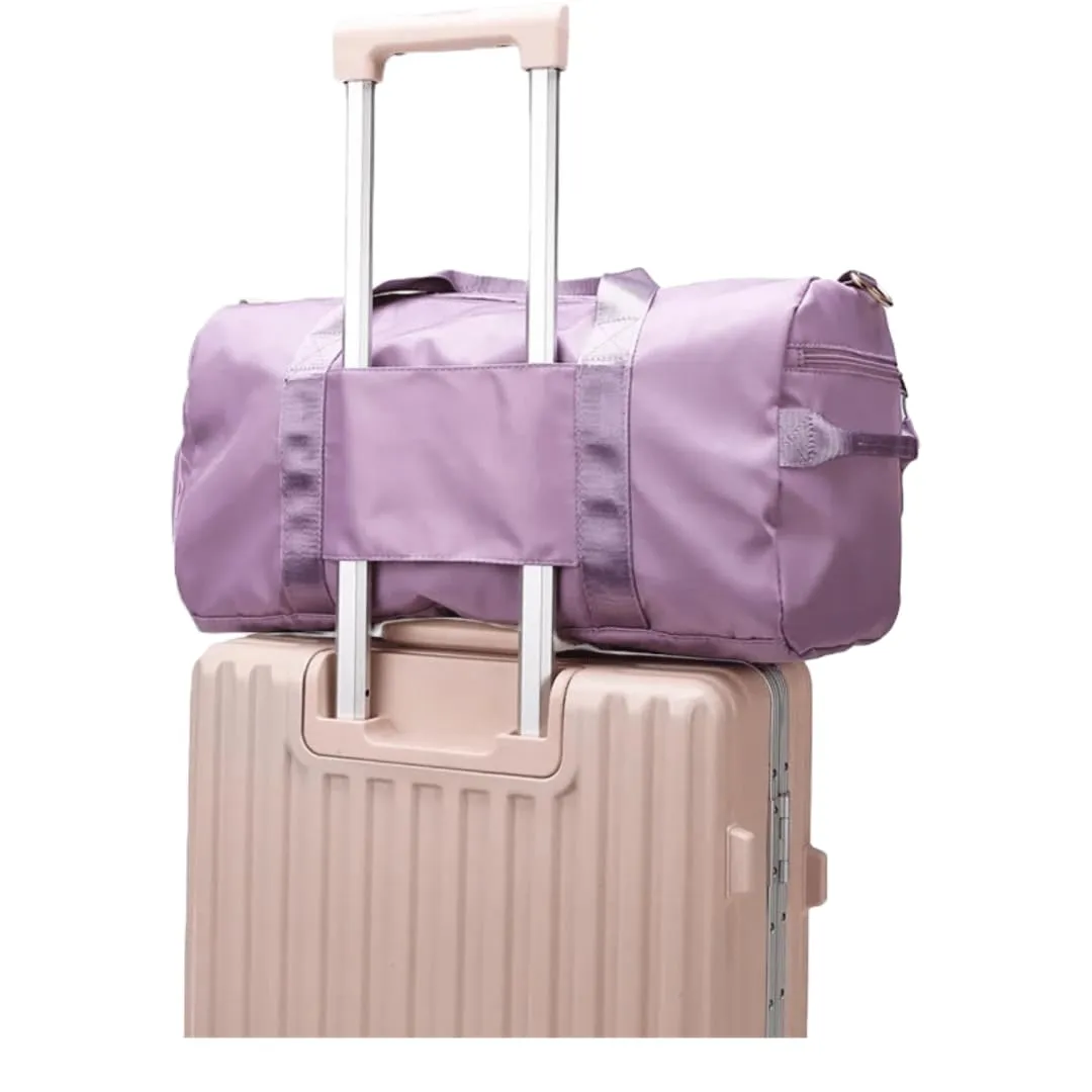 Personalized Custom Duffle Bag for Gym, Travel, and Sports for Men and Women (Purple Customize with Text And Logo)