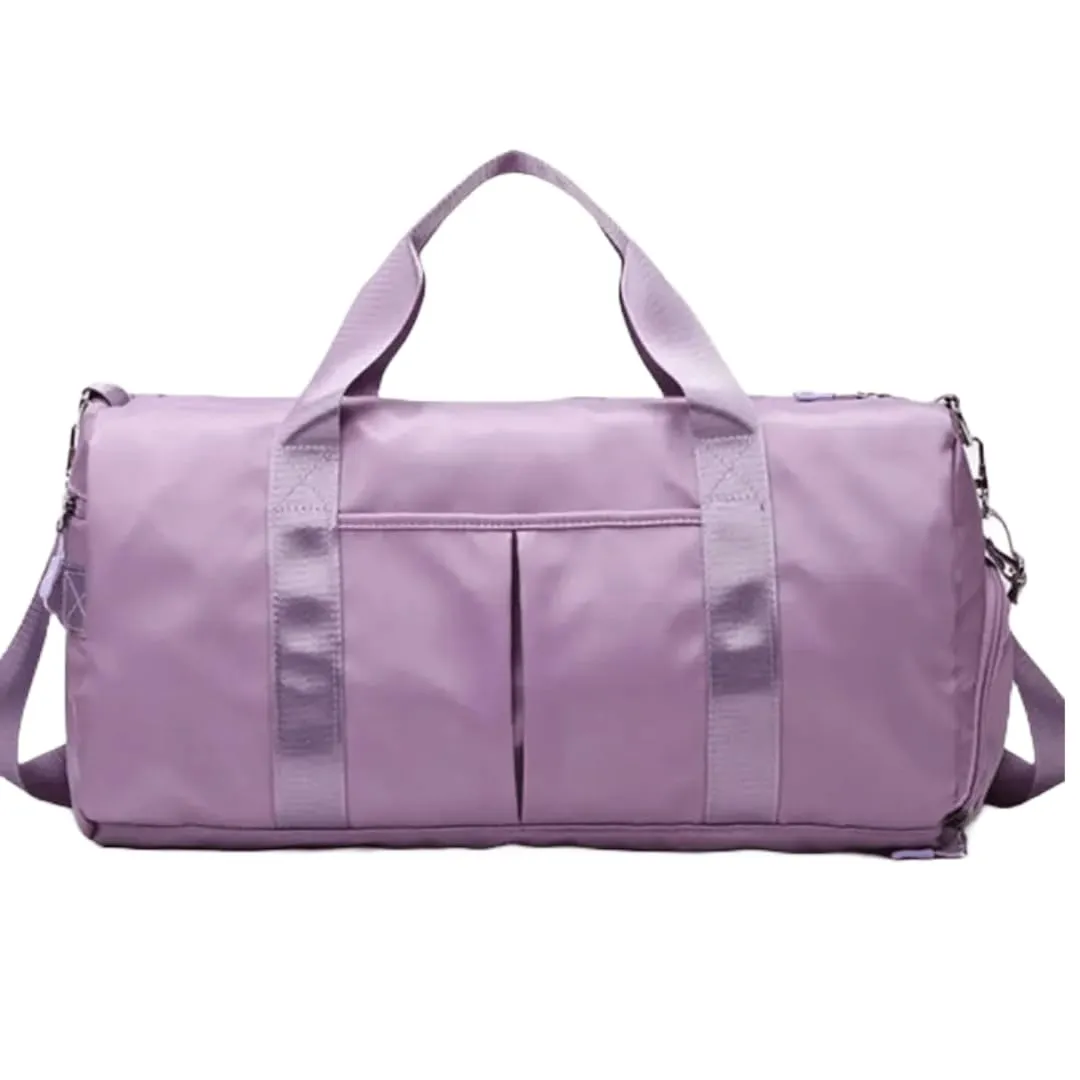 Personalized Custom Duffle Bag for Gym, Travel, and Sports for Men and Women (Purple Customize with Text And Logo)