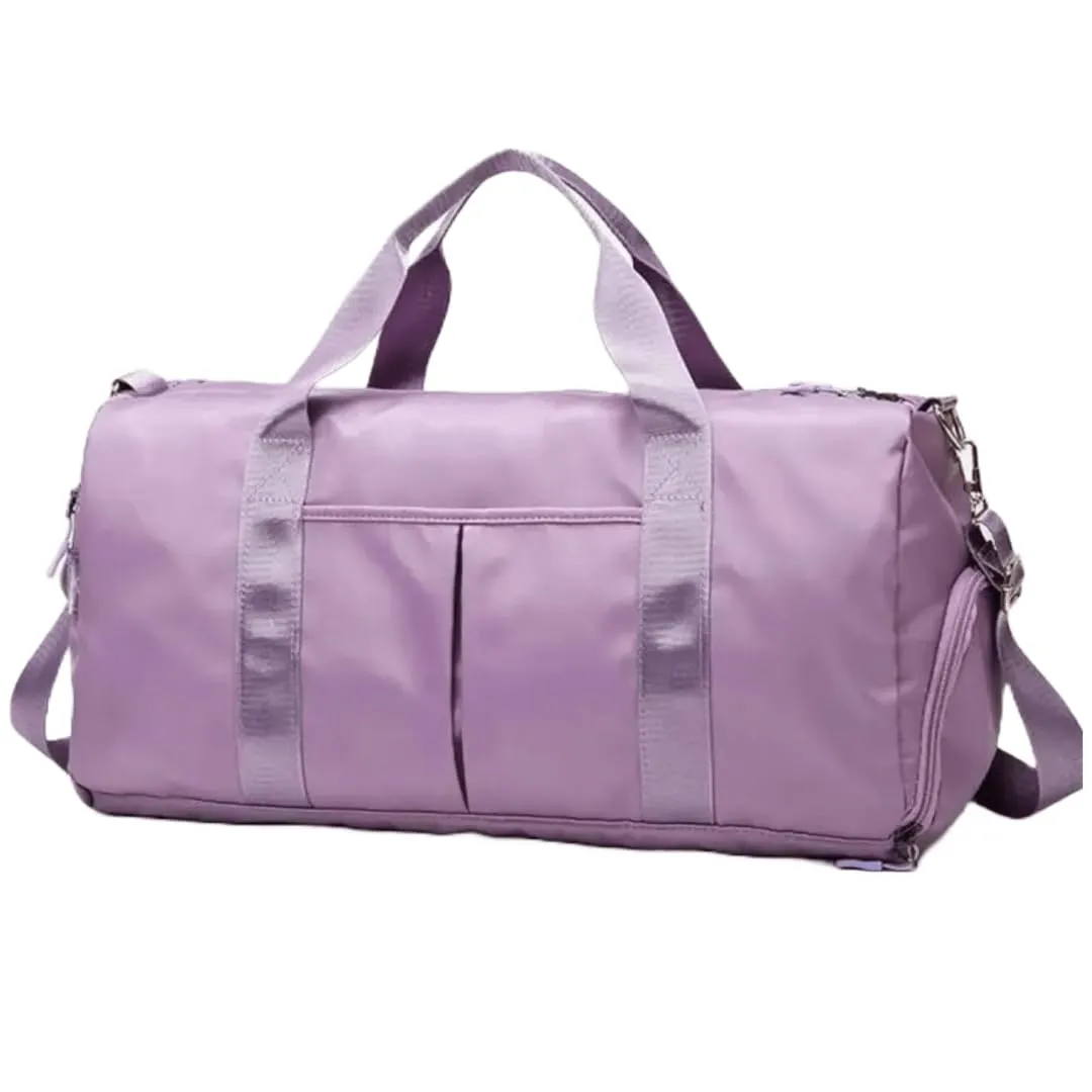 Personalized Custom Duffle Bag for Gym, Travel, and Sports for Men and Women (Purple Customize with Text And Logo)