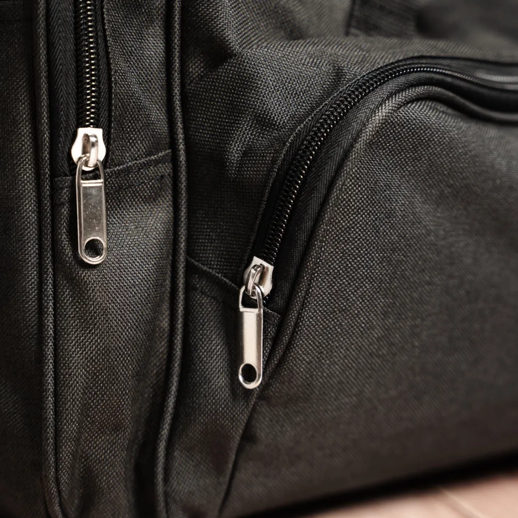 Personalized Embroidered Black Duffle Bag