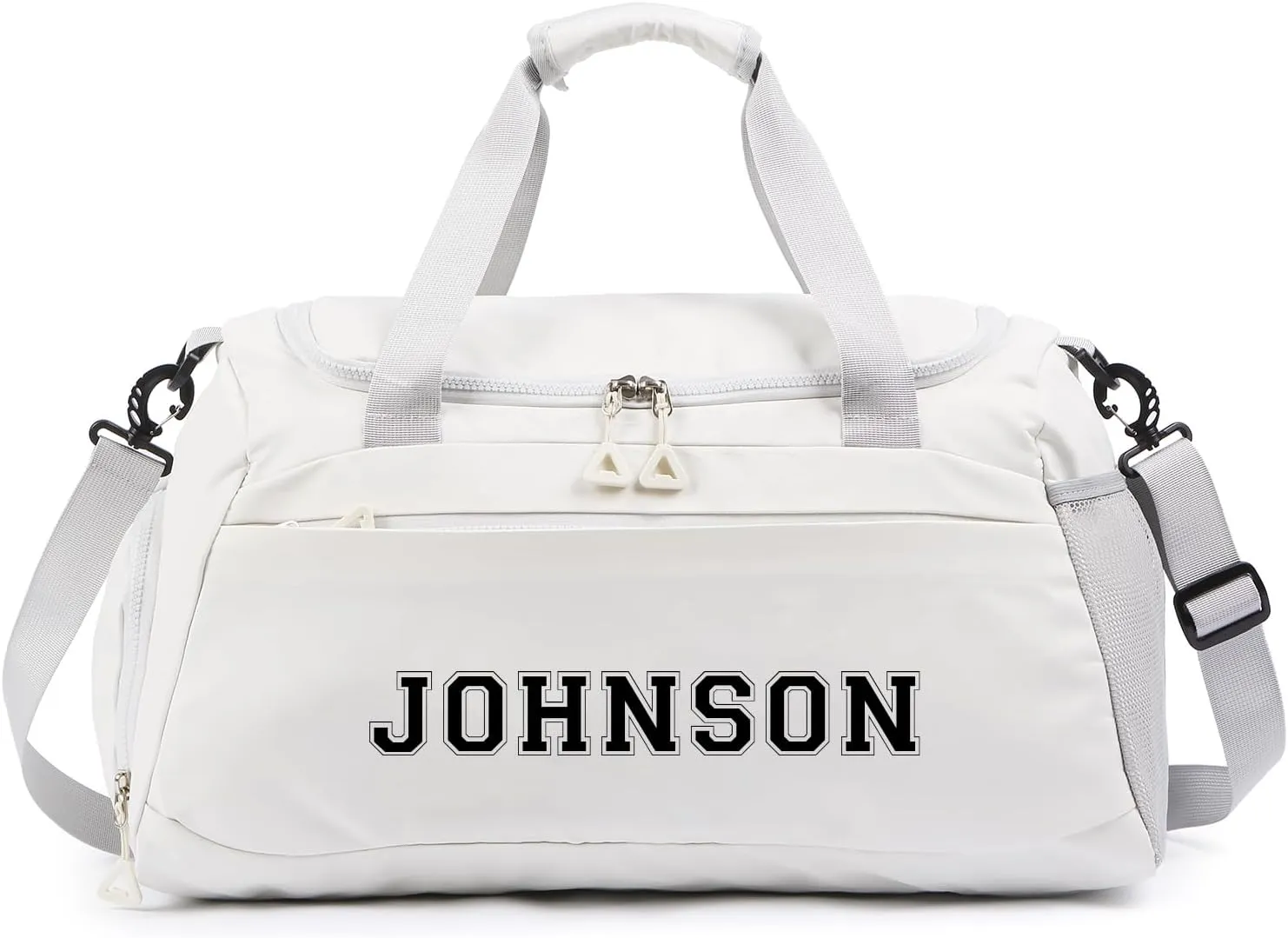 Personalized Gym Bag Custom Name Gym Bags for Men Women duffle bag for travel Weekend Sport Bag Carry On Bags for Airplanes Black Pink Purple 18x10x9 Inches