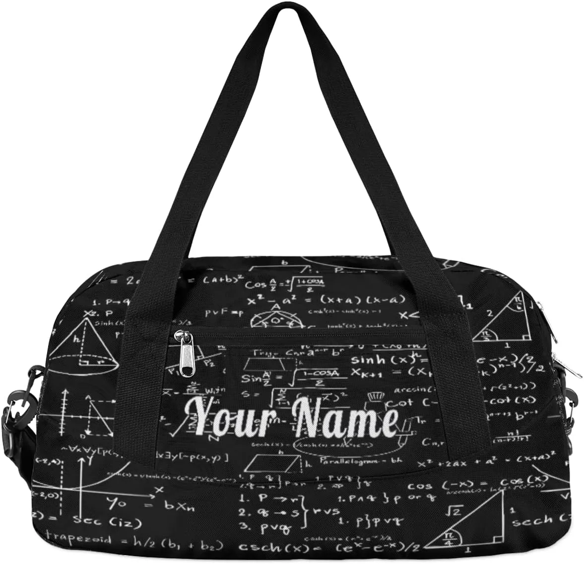Personalized Kids Duffel Bag Education Math Formula,Custom Sport Gym Bag for Boys Girls,WWeekender Overnight Bags Travel Duffel Bag,Customized Kids Gift
