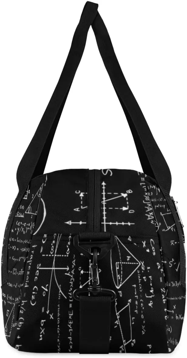 Personalized Kids Duffel Bag Education Math Formula,Custom Sport Gym Bag for Boys Girls,WWeekender Overnight Bags Travel Duffel Bag,Customized Kids Gift
