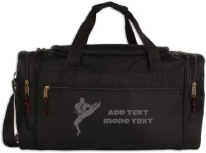 Personalized Sport Deluxe Karate Bag/Duffel Bag With Custom Name & Text - Martial arts
