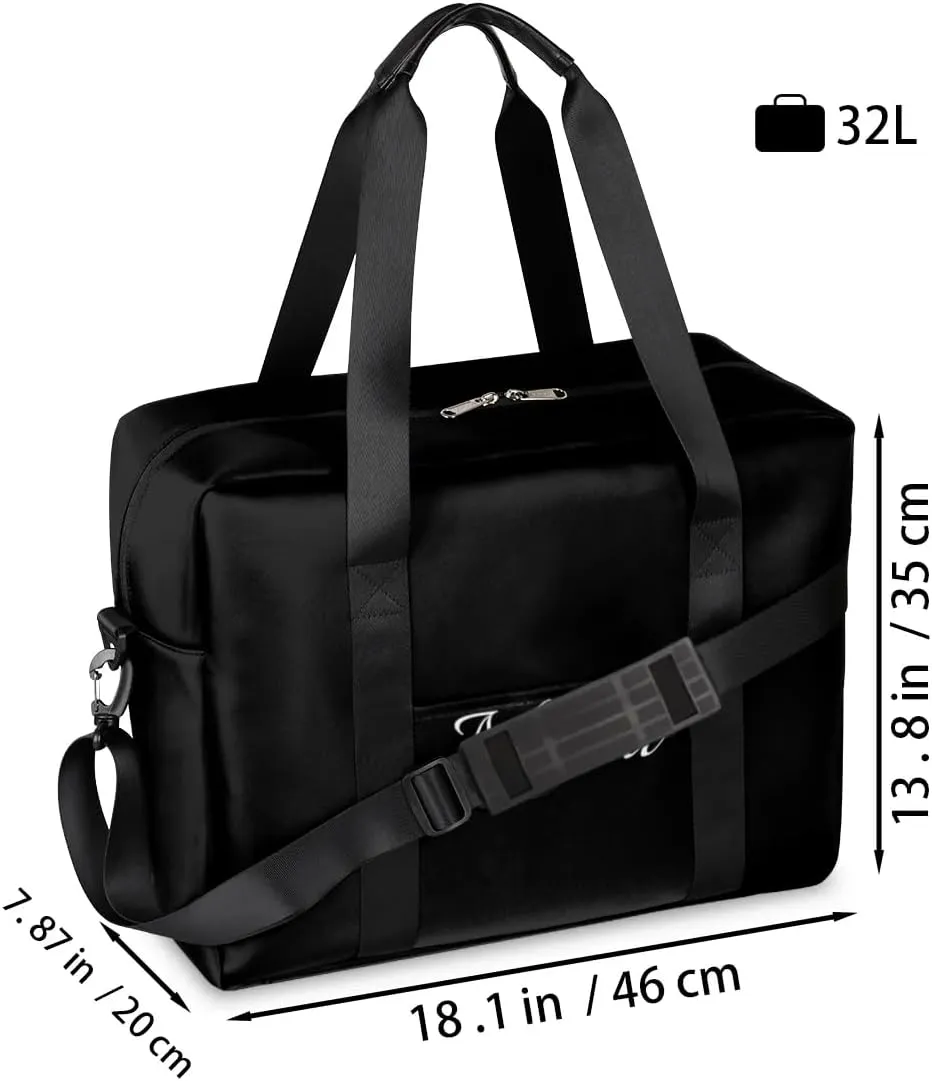 Personalized Travel Duffel Bag with Name - Custom Letter Oxford Cloth Gym Bag ，Sport Bag Weekender Overnight Bag for Traveling for Women Men Gift for Festival Style 1