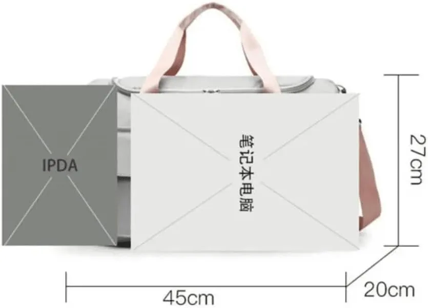 Personalized Weekender Bag for Men and Women - Custom Duffle Bag for Travel and Gym (Grey Custom with Text or Logo)