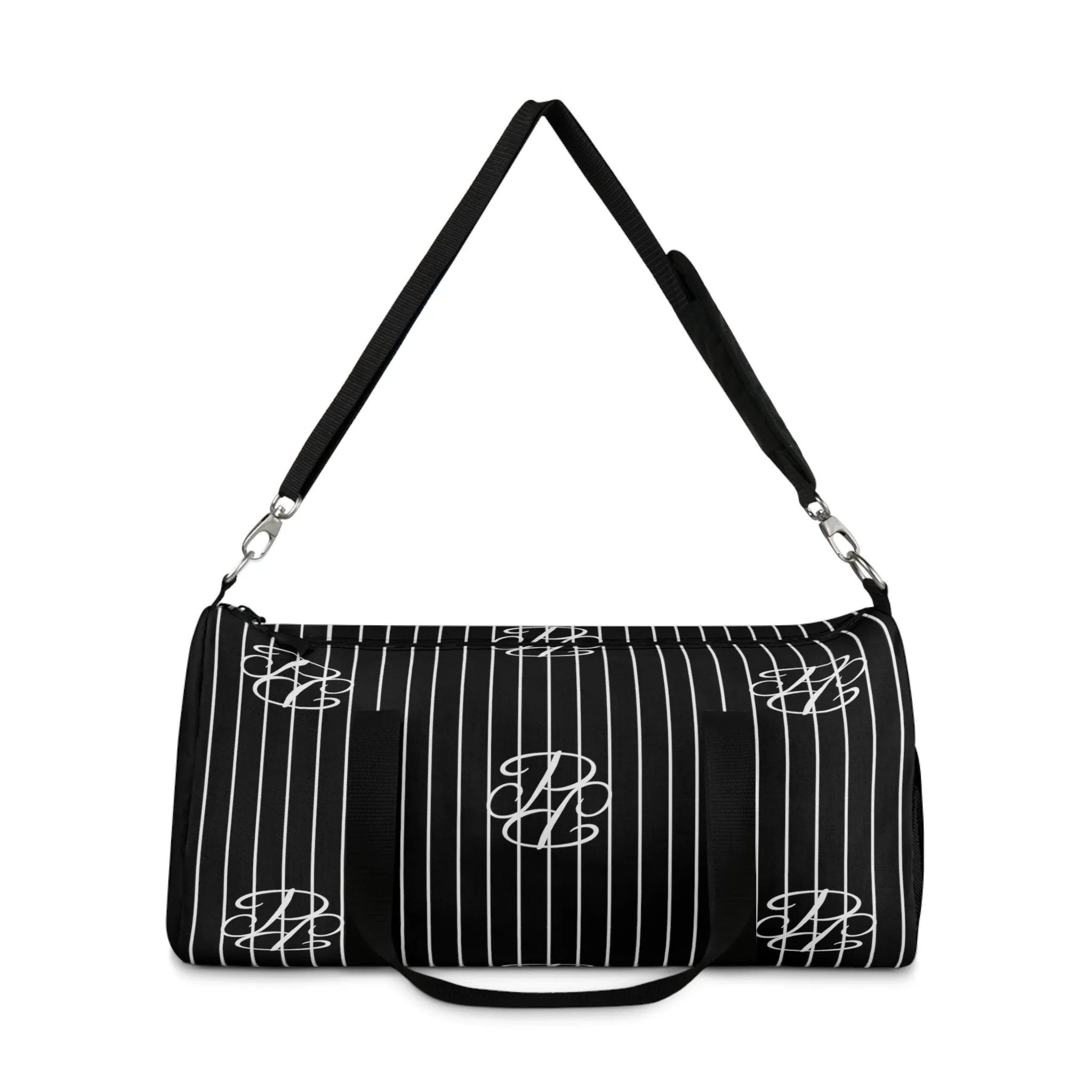 Phallacy Players Striped Designer Duffel Bag