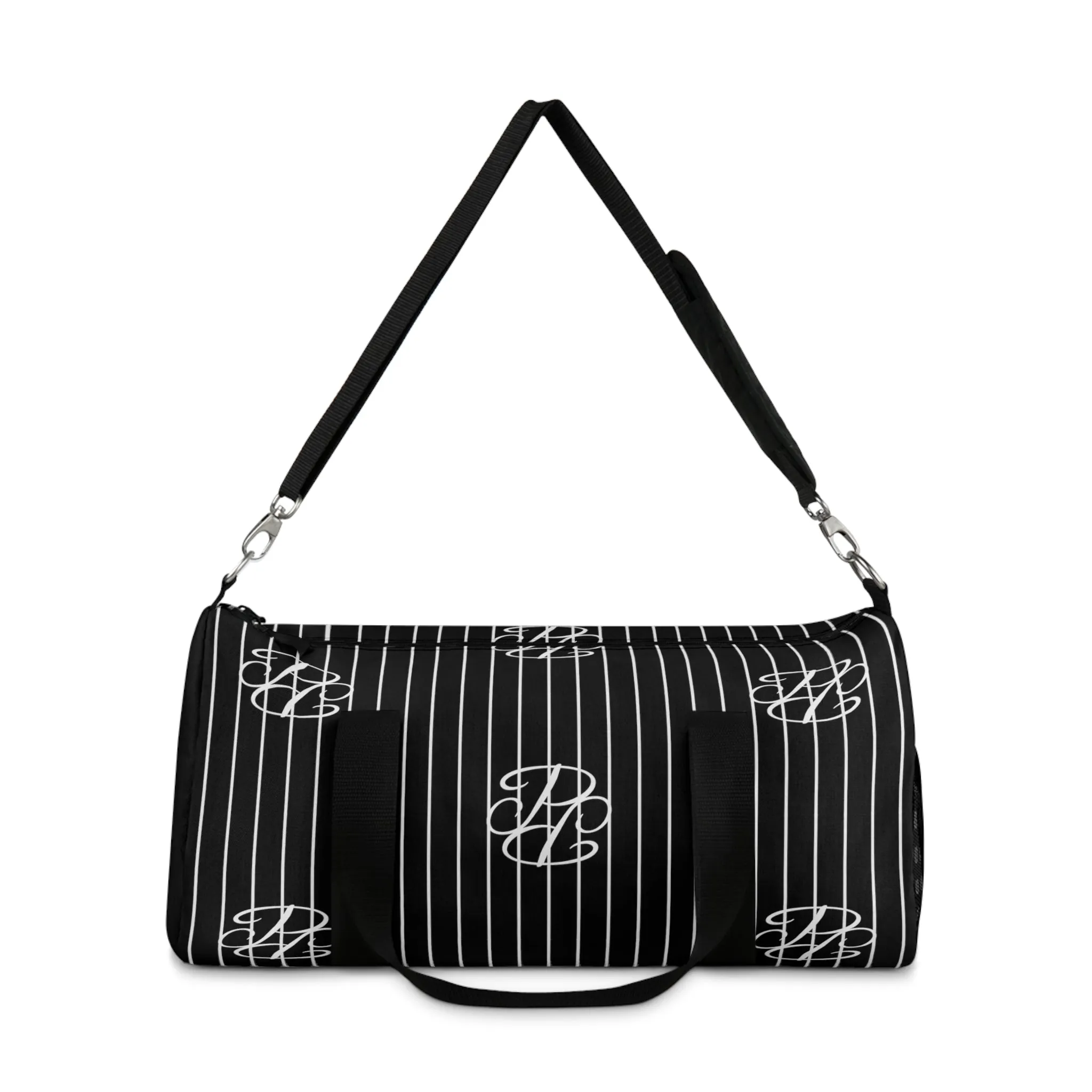 Phallacy Players Striped Designer Duffel Bag