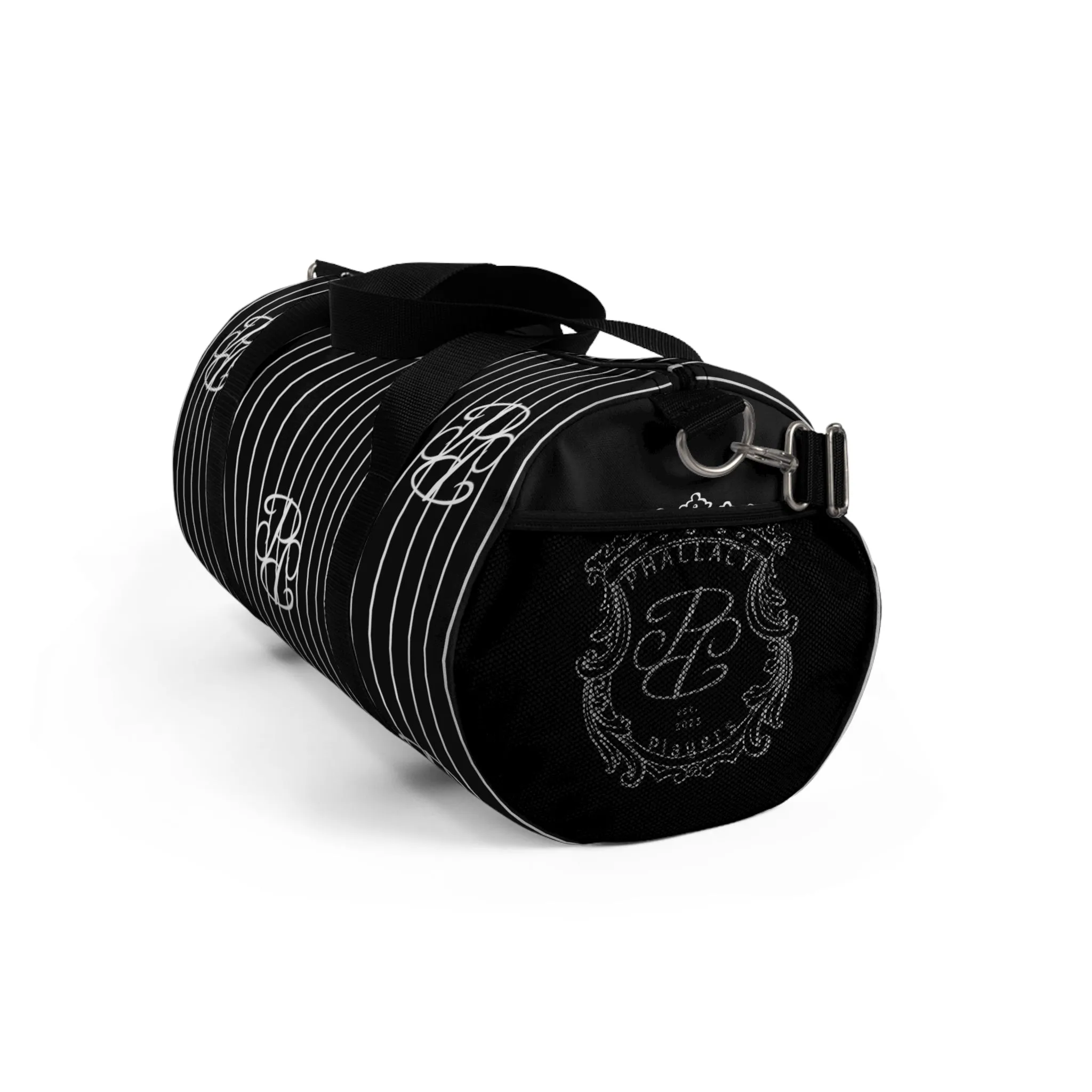 Phallacy Players Striped Designer Duffel Bag