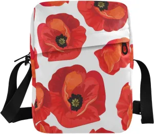 Poeticcity Crossbody Phone Bag, Small Messenger Shoulder Bag, Cash Handbag Wallet Purse