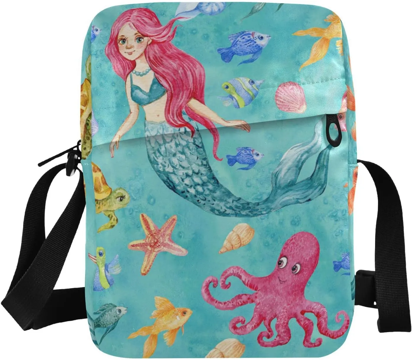 Poeticcity Crossbody Phone Bag, Small Messenger Shoulder Bag, Cash Handbag Wallet Purse
