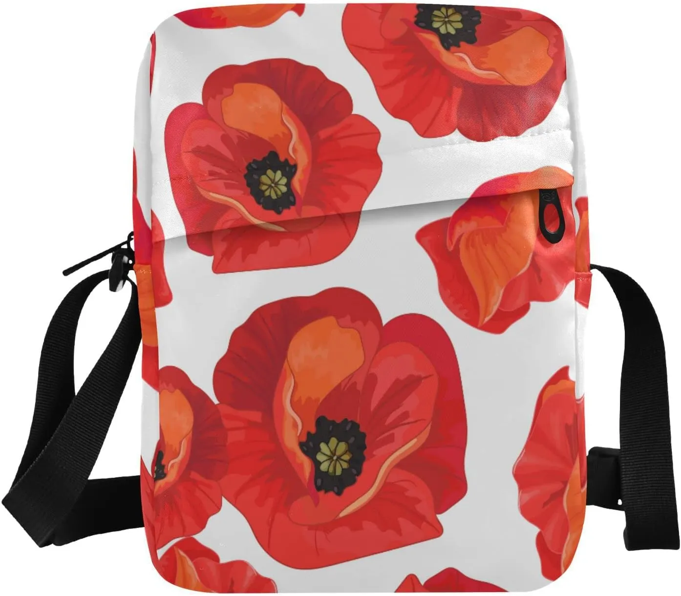 Poeticcity Crossbody Phone Bag, Small Messenger Shoulder Bag, Cash Handbag Wallet Purse