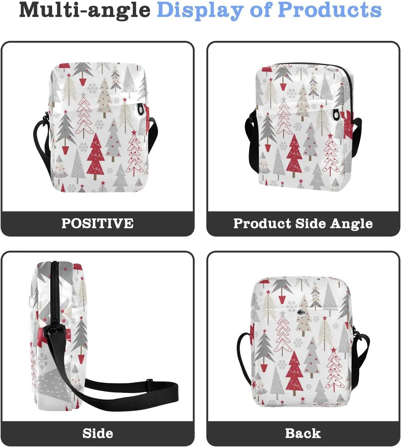 Poeticcity Crossbody Phone Bag, Small Messenger Shoulder Bag, Cash Handbag Wallet Purse