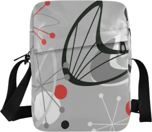 Poeticcity Crossbody Phone Bag, Small Messenger Shoulder Bag, Cash Handbag Wallet Purse