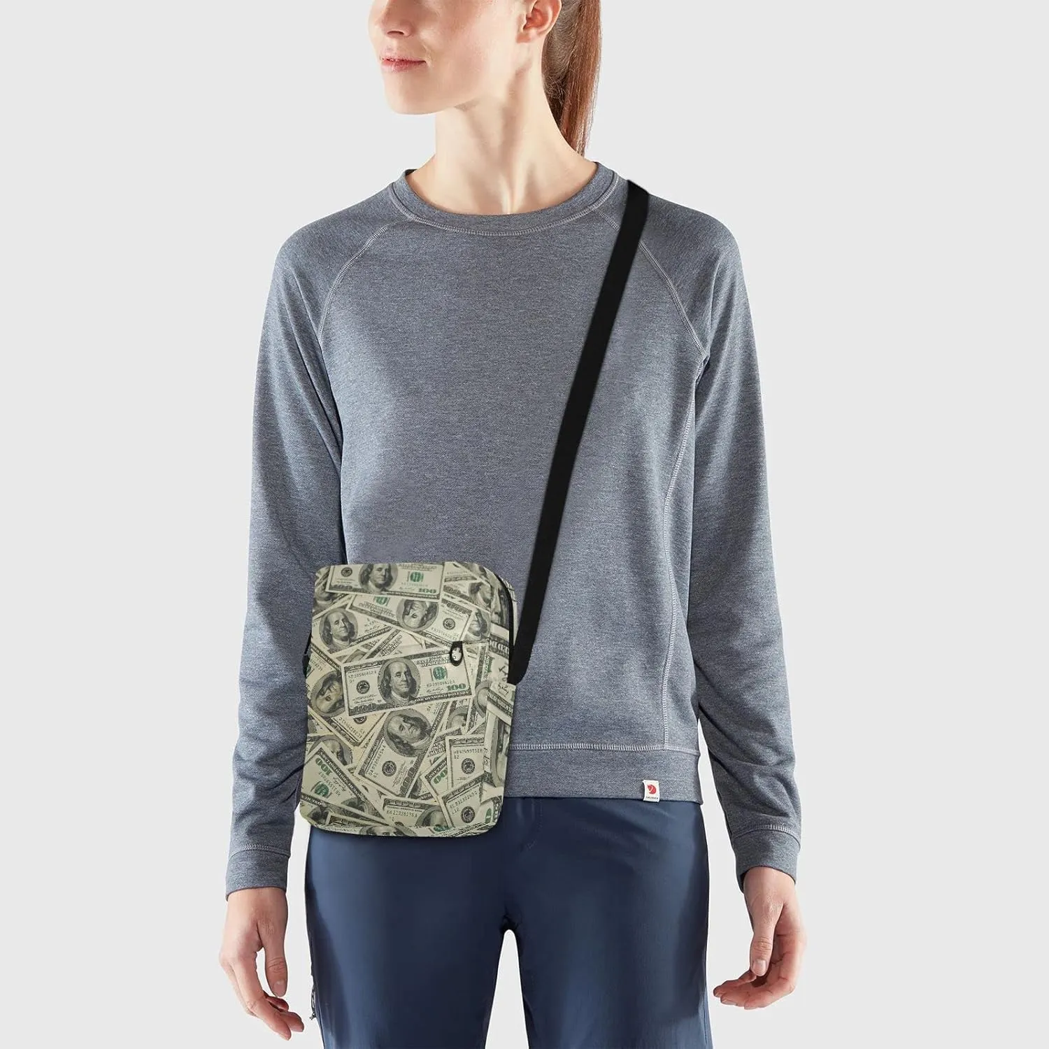 Poeticcity Crossbody Phone Bag, Small Messenger Shoulder Bag, Cash Handbag Wallet Purse