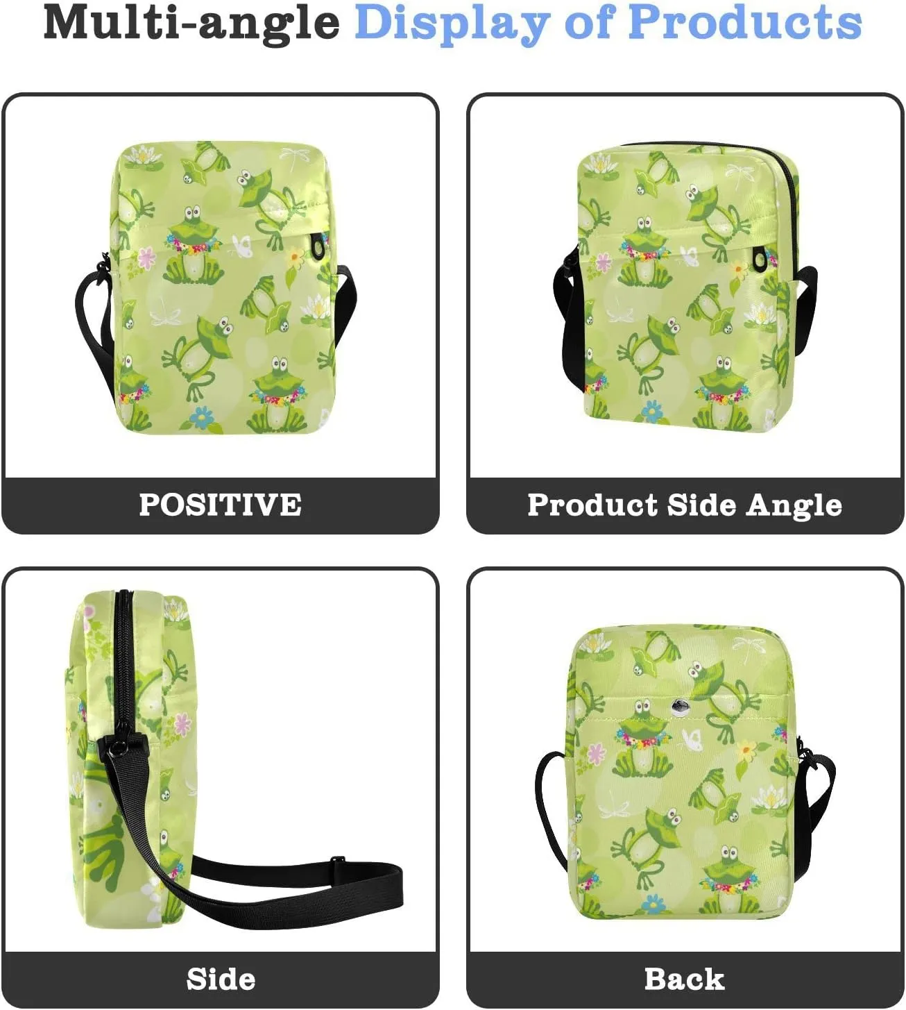 Poeticcity Crossbody Phone Bag, Small Messenger Shoulder Bag, Cash Handbag Wallet Purse
