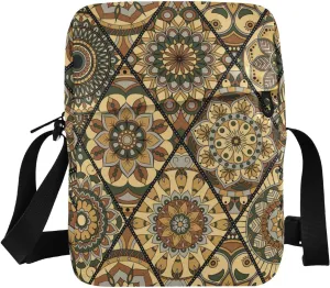 Poeticcity Crossbody Phone Bag, Small Messenger Shoulder Bag, Cash Handbag Wallet Purse