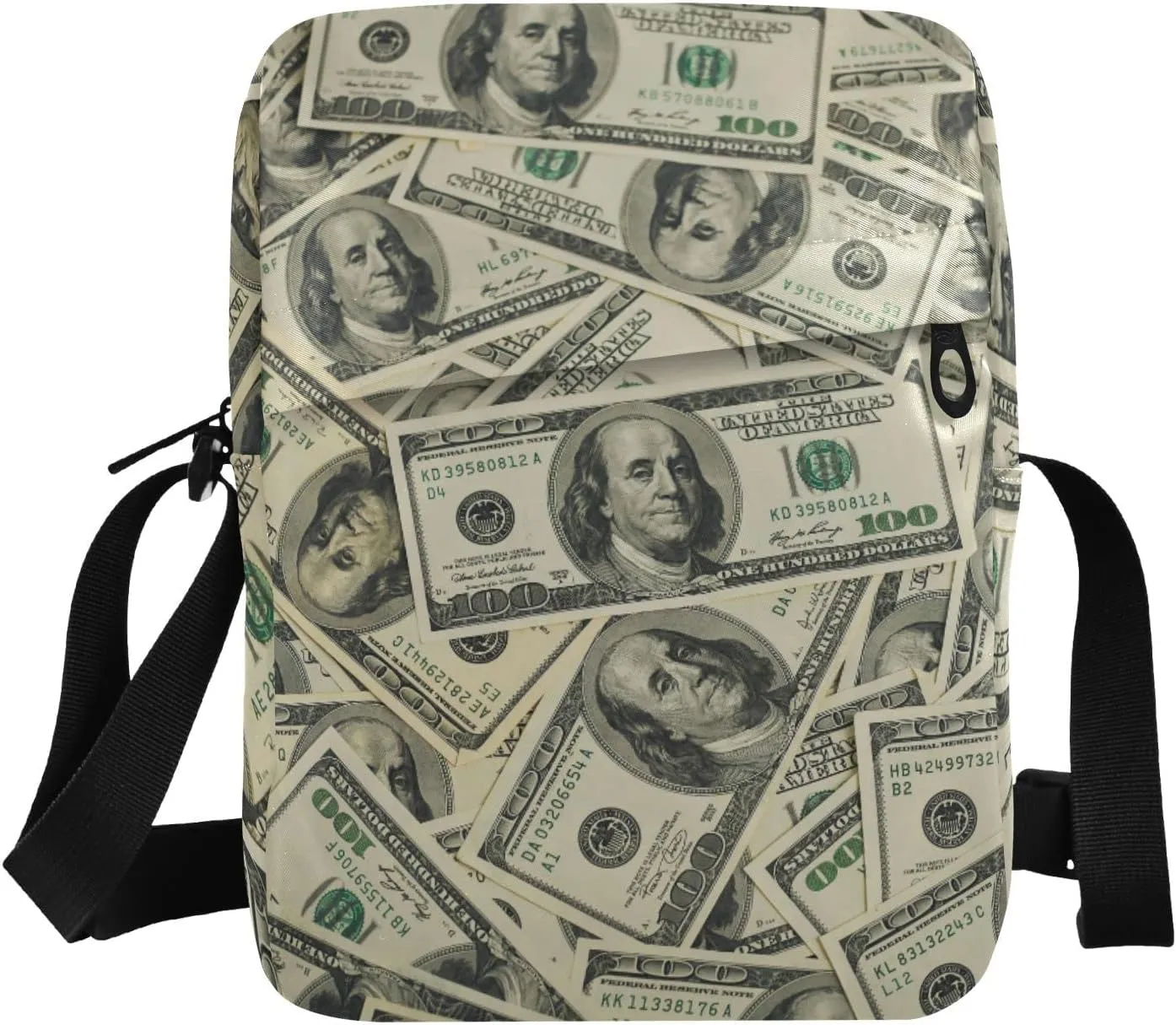 Poeticcity Crossbody Phone Bag, Small Messenger Shoulder Bag, Cash Handbag Wallet Purse