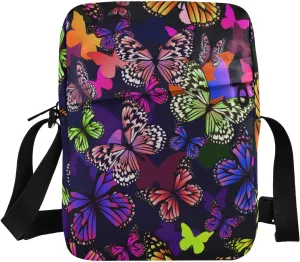 Poeticcity Crossbody Phone Bag, Small Messenger Shoulder Bag, Cash Handbag Wallet Purse