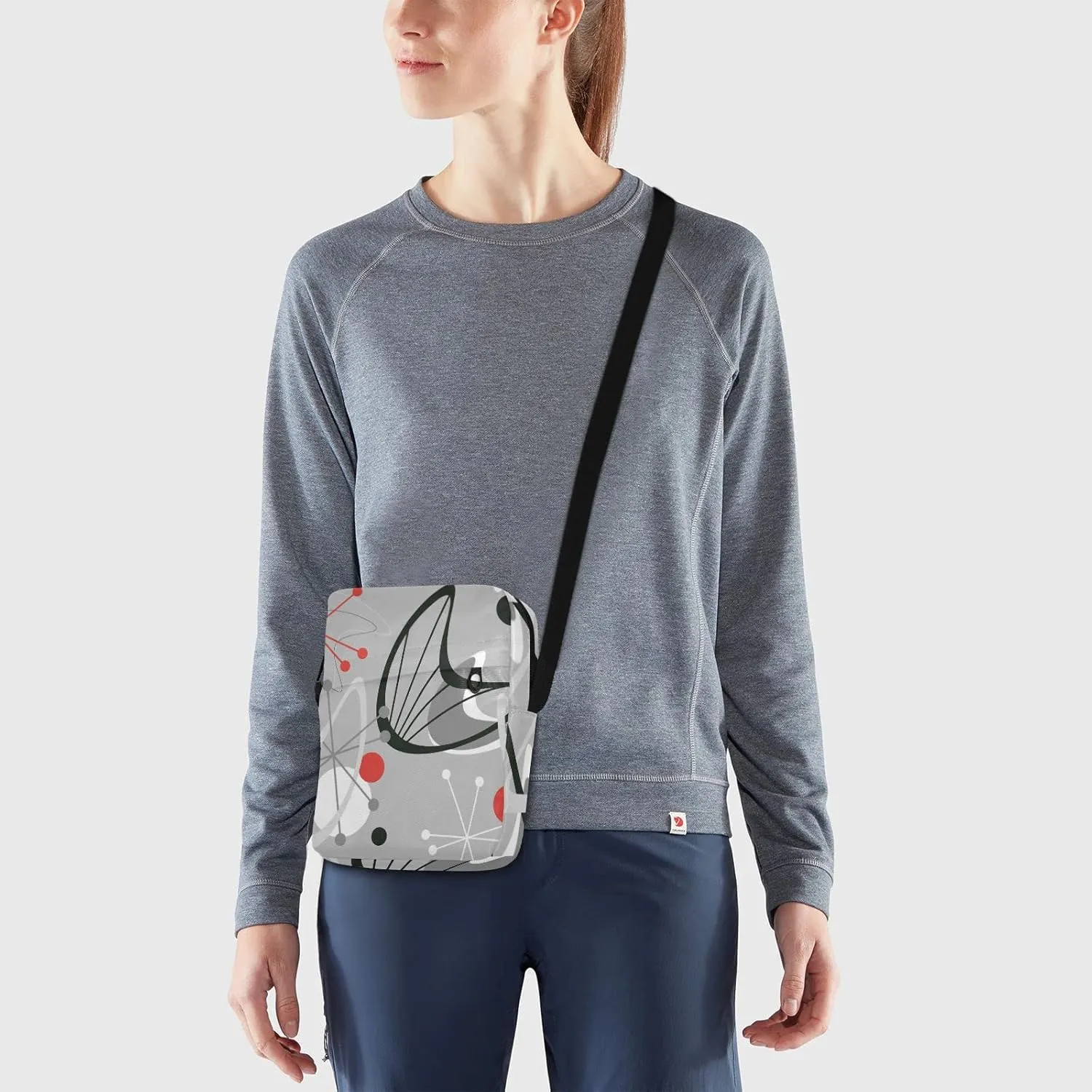 Poeticcity Crossbody Phone Bag, Small Messenger Shoulder Bag, Cash Handbag Wallet Purse
