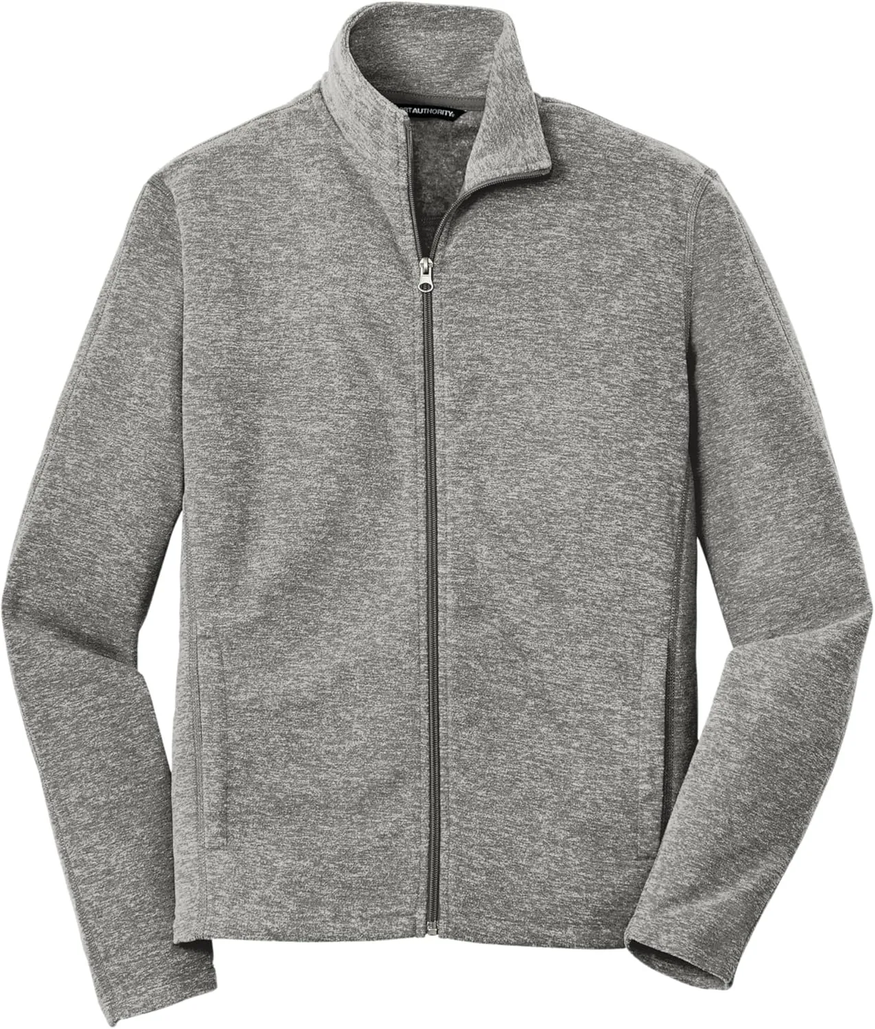 Port Authority Heather Microfleece Full-Zip Jacket