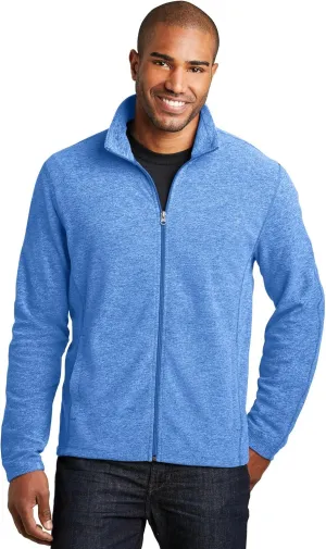 Port Authority Heather Microfleece Full-Zip Jacket