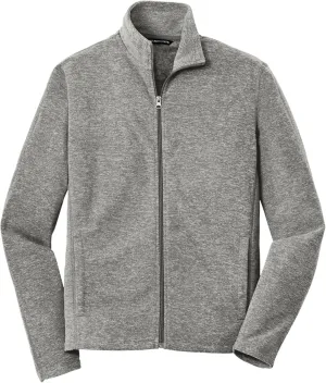 Port Authority Heather Microfleece Full-Zip Jacket