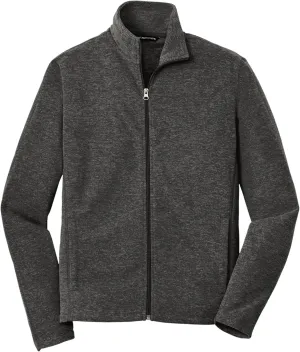 Port Authority Heather Microfleece Full-Zip Jacket