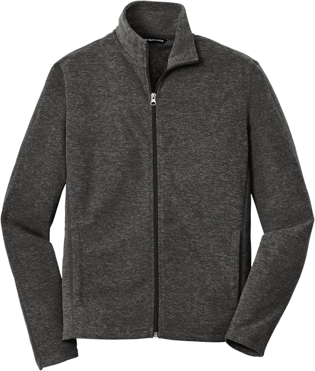 Port Authority Heather Microfleece Full-Zip Jacket