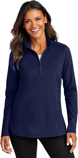 Port Authority Ladies C-Free Double Knit 1/4-Zip
