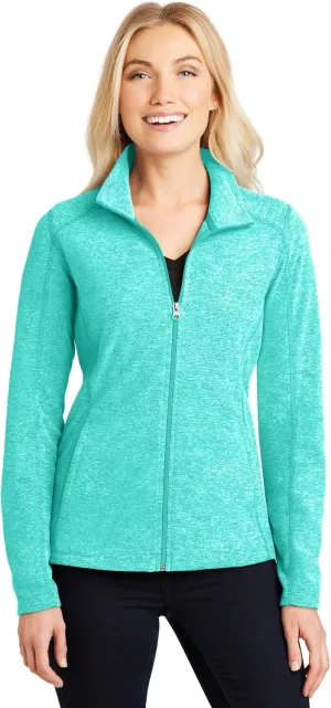Port Authority Ladies Heather Microfleece Full-Zip Jacket